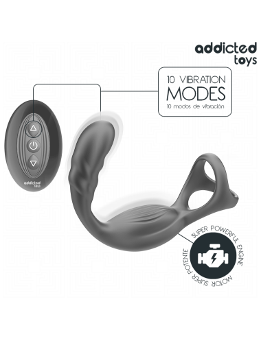 ADDICTED TOYS - DUAL PROSTATIC COCK RING REMOTE CONTROL