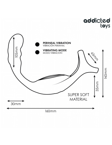 ADDICTED TOYS - DUAL PROSTATIC COCK RING REMOTE CONTROL