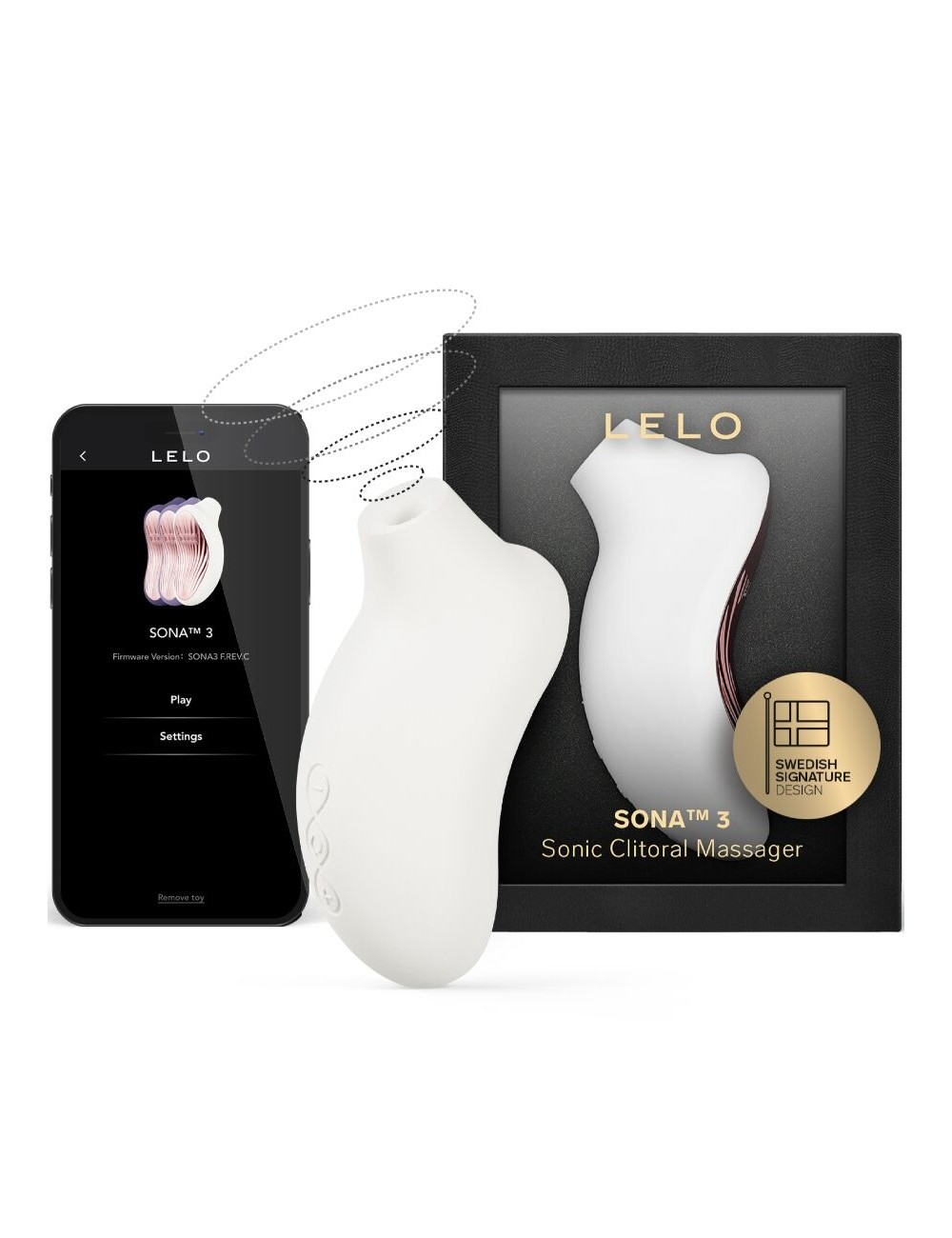 LELO - SONA 3 SONIC CLITORAL MASSAGER CREAM