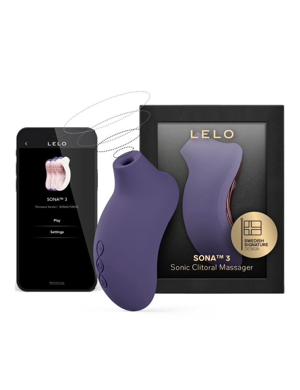 LELO - SONA 3 SONIC CLITORAL MASSAGER CYBER PURPLE