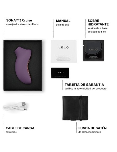 LELO - SONA 3 CRUISE SONIC CLITORAL MASSAGER PLUM