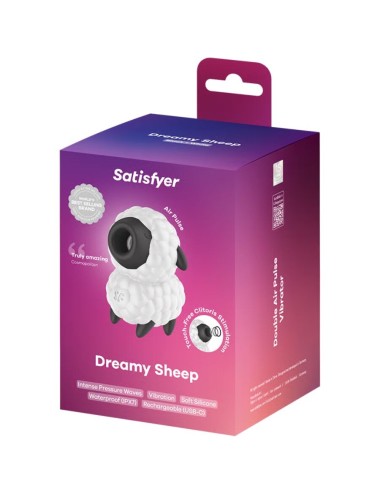 SATISFYER - DREAMY SHEEP VIBRATOR & AIR PULSE STIMULATOR