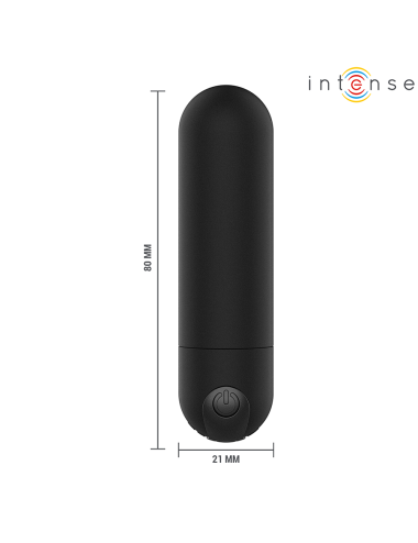 INTENSE - KAREN MINI RECHARGEABLE VIBRATING BULLET BLACK