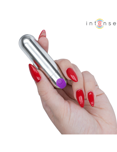INTENSE - KAREN MINI RECHARGEABLE VIBRATING BULLET SILVER