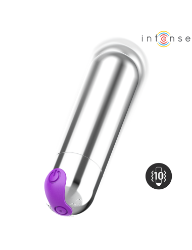 INTENSE - KAREN MINI RECHARGEABLE VIBRATING BULLET SILVER