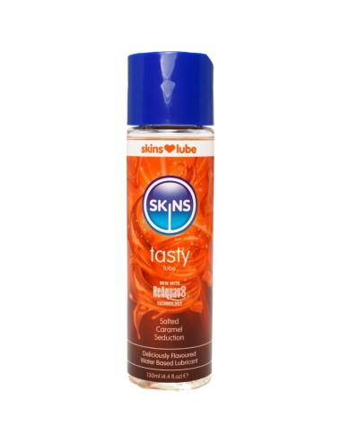 SKINS - TASTY WATER-BASED LUBRICANT SALTED CARAMEL 130 ML