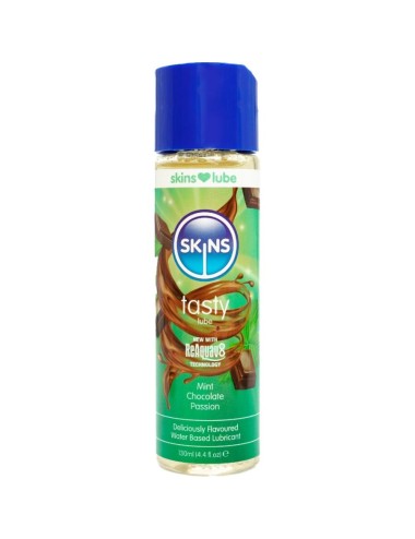 SKINS - TASTY WATER-BASED LUBRICANT MINT & CHOCOLATE 130 ML