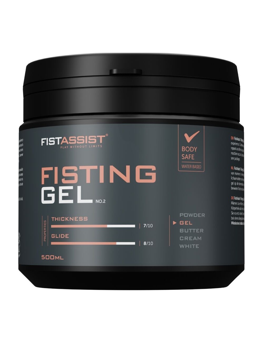COBECO - FIST ASSIST FISTING GEL EXTRA-THICK WATER-BASED 500 ML
