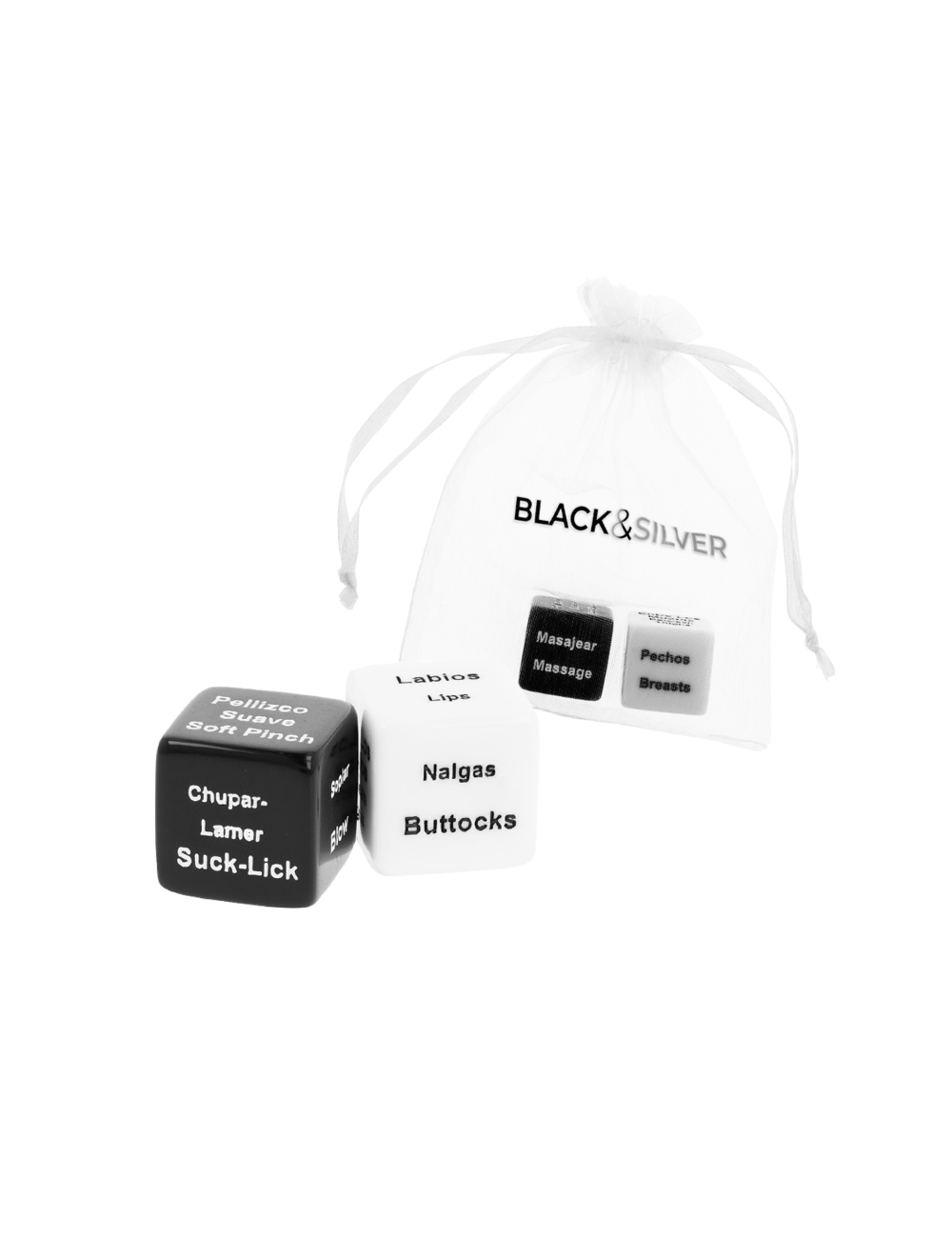 BLACK&SILVER - DICE FOR COUPLES ES/EN