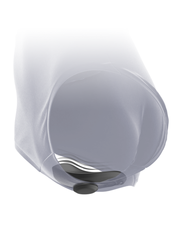 BLACK&SILVER - PRESTON RECHARGEABLE SILICONE VIBRATOR PANTIE BLACK