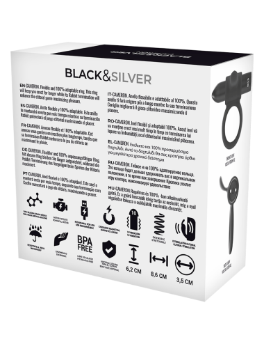 BLACK&SILVER - CAMERON REMOTE CONTROL COCKRING WATCHME