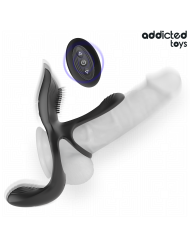 ADDICTED TOYS - DOUBLE PENIS RING WITH CLITORAL STIMULATOR
