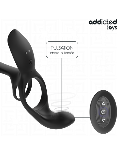 ADDICTED TOYS - DOUBLE PENIS RING WITH CLITORAL STIMULATOR