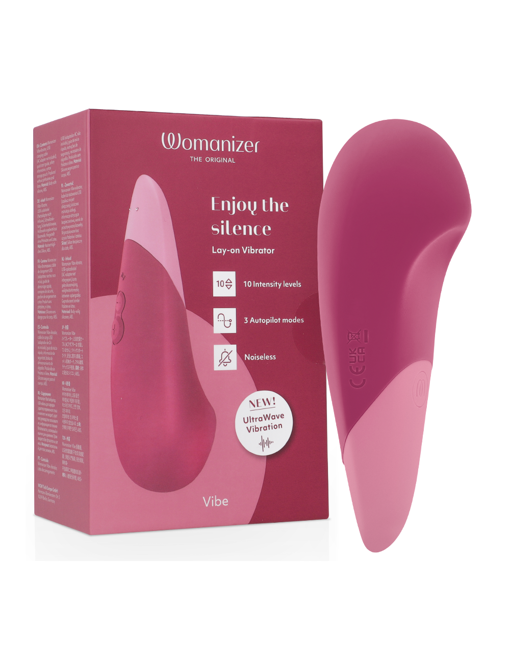 WOMANIZER - VIBE LAY-ON SILENT VIBRATOR DUSKY PINK