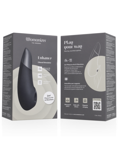 WOMANIZER - ENHANCE CLITORIAL STIMULATOR BLACK