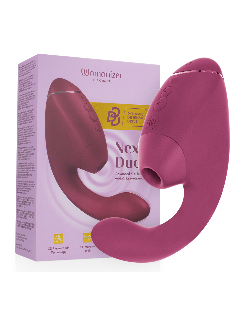 WOMANIZER - DUO NEXT DUAL CLITORAL & G-SPOT STIMULATOR DUSKY PINK