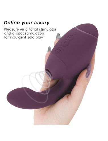 WOMANIZER - DUO NEXT DUAL CLITORAL & G-SPOT STIMULATOR DARK PURPLE