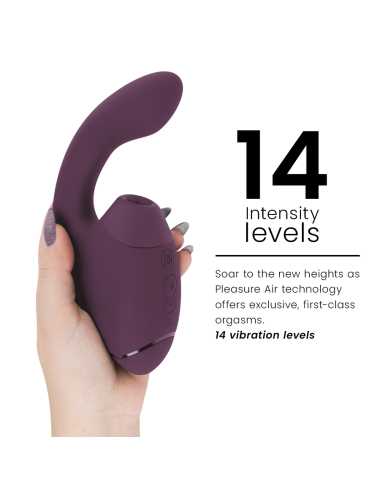 WOMANIZER - DUO NEXT DUAL CLITORAL & G-SPOT STIMULATOR DARK PURPLE