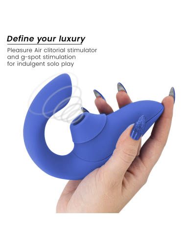 WOMANIZER - BLEND RABBIT VIBRATOR STIMULATOR VIBRANT BLUE
