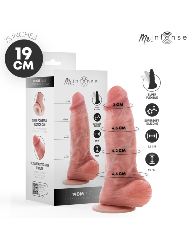 MR INTENSE - SMALL SPENCER SILICONE DILDO 19 CM -Ø- 4.5 CM