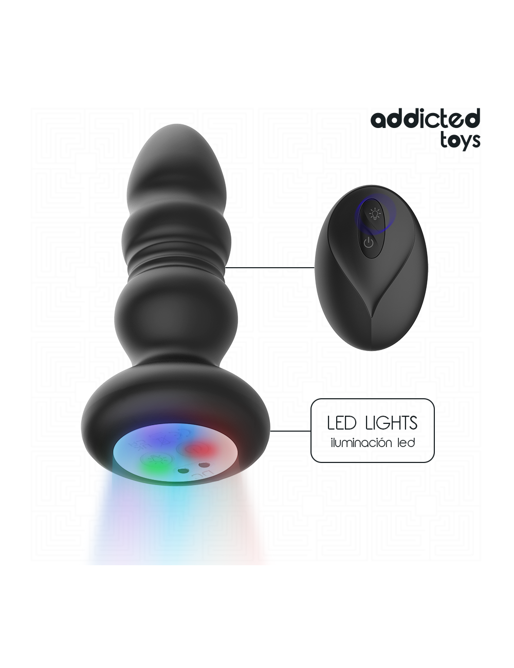 ADDICTED TOYS - ROTATING VIBRATING ANAL PLUG