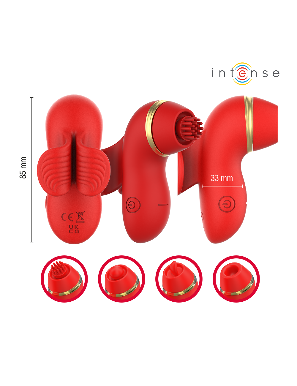 INTENSE - PATTY STIMULATOR WITH 4 HEADS