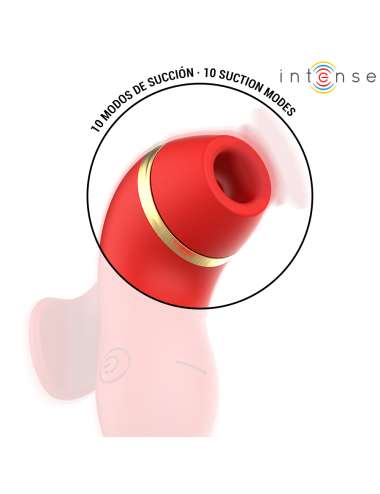 INTENSE - PATTY STIMULATOR WITH 4 HEADS, SUCTION, TAPPING, TICKLING AND LICKING