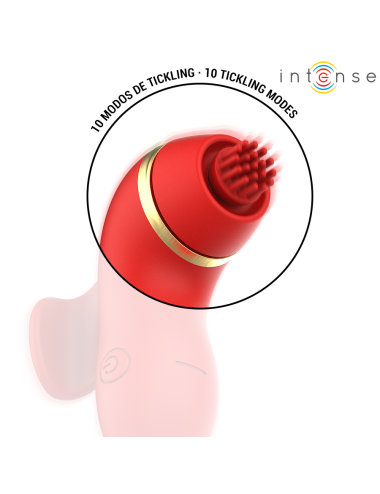 INTENSE - PATTY STIMULATOR WITH 4 HEADS, SUCTION, TAPPING, TICKLING AND LICKING