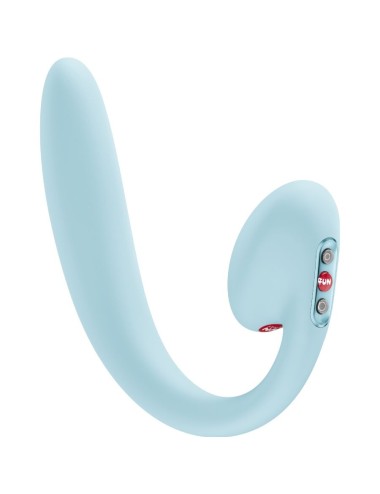 FUN FACTORY - CRESCENDO INSERTABLE DOUBLE AIR PULSE VIBRATOR ICE BLUE