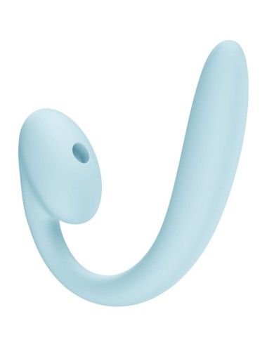 FUN FACTORY - CRESCENDO INSERTABLE DOUBLE AIR PULSE VIBRATOR ICE BLUE
