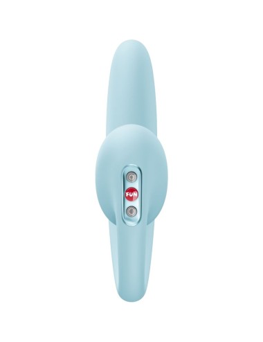 FUN FACTORY - CRESCENDO INSERTABLE DOUBLE AIR PULSE VIBRATOR ICE BLUE
