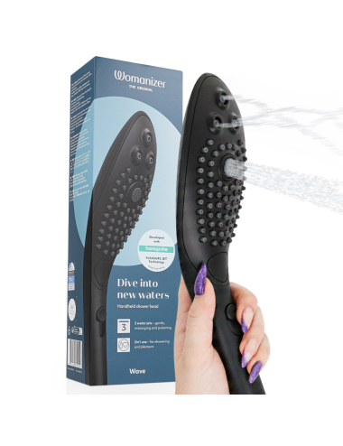 WOMANIZER - WAVE CLITORAL STIMULATING SHOWER HEAD BLACK