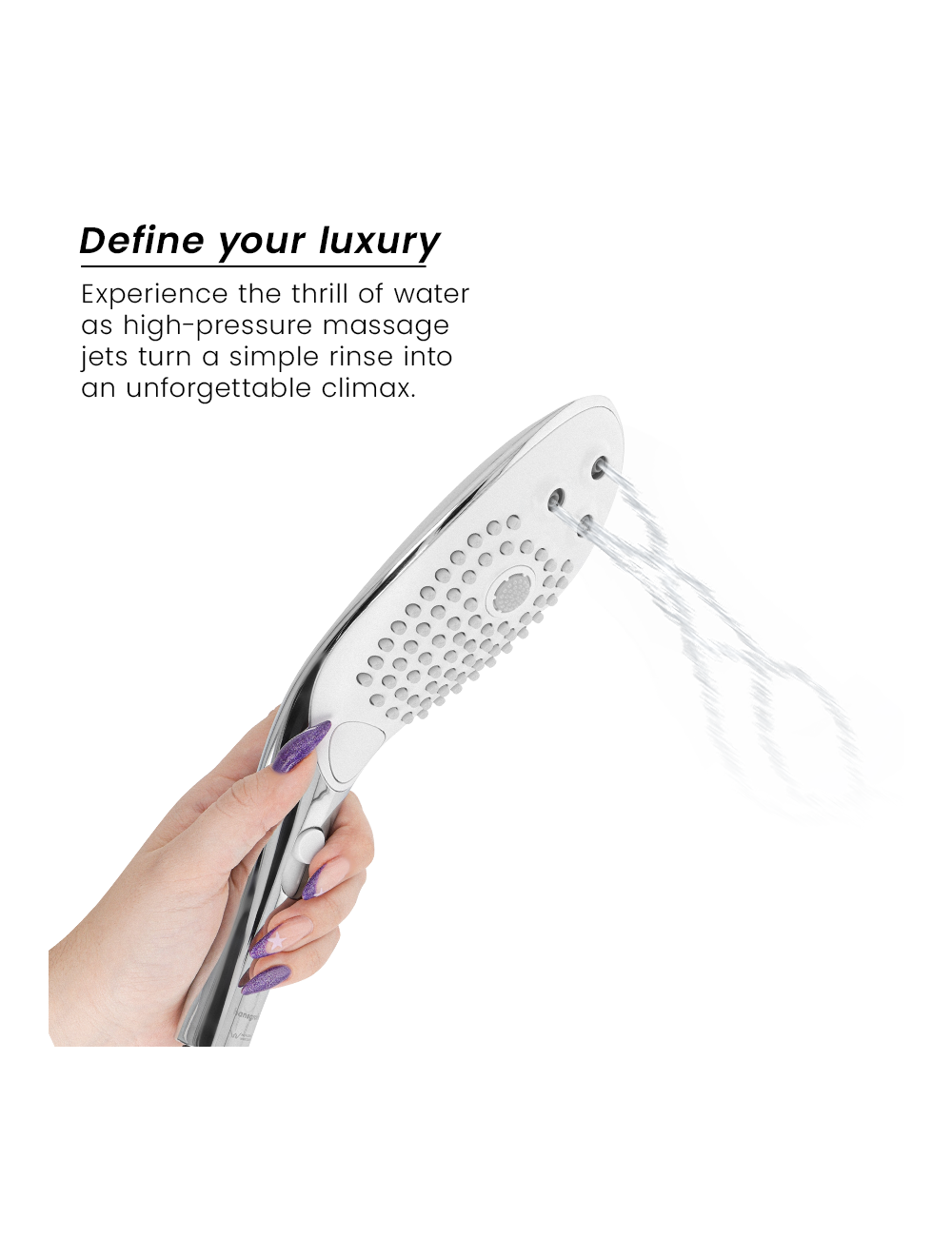 WOMANIZER - WAVE CLITORAL STIMULATING SHOWER HEAD CHROME