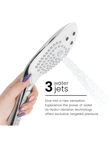 WOMANIZER - WAVE CLITORAL STIMULATING SHOWER HEAD CHROME