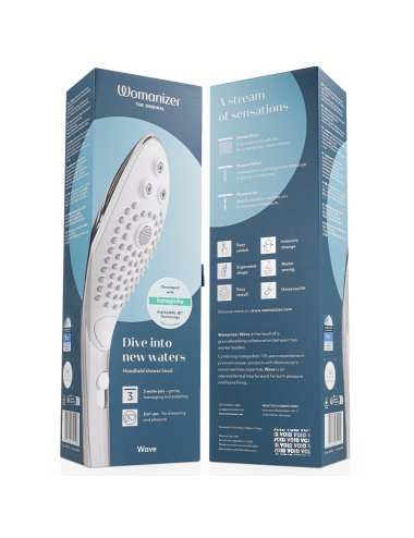 WOMANIZER - WAVE CLITORAL STIMULATING SHOWER HEAD CHROME