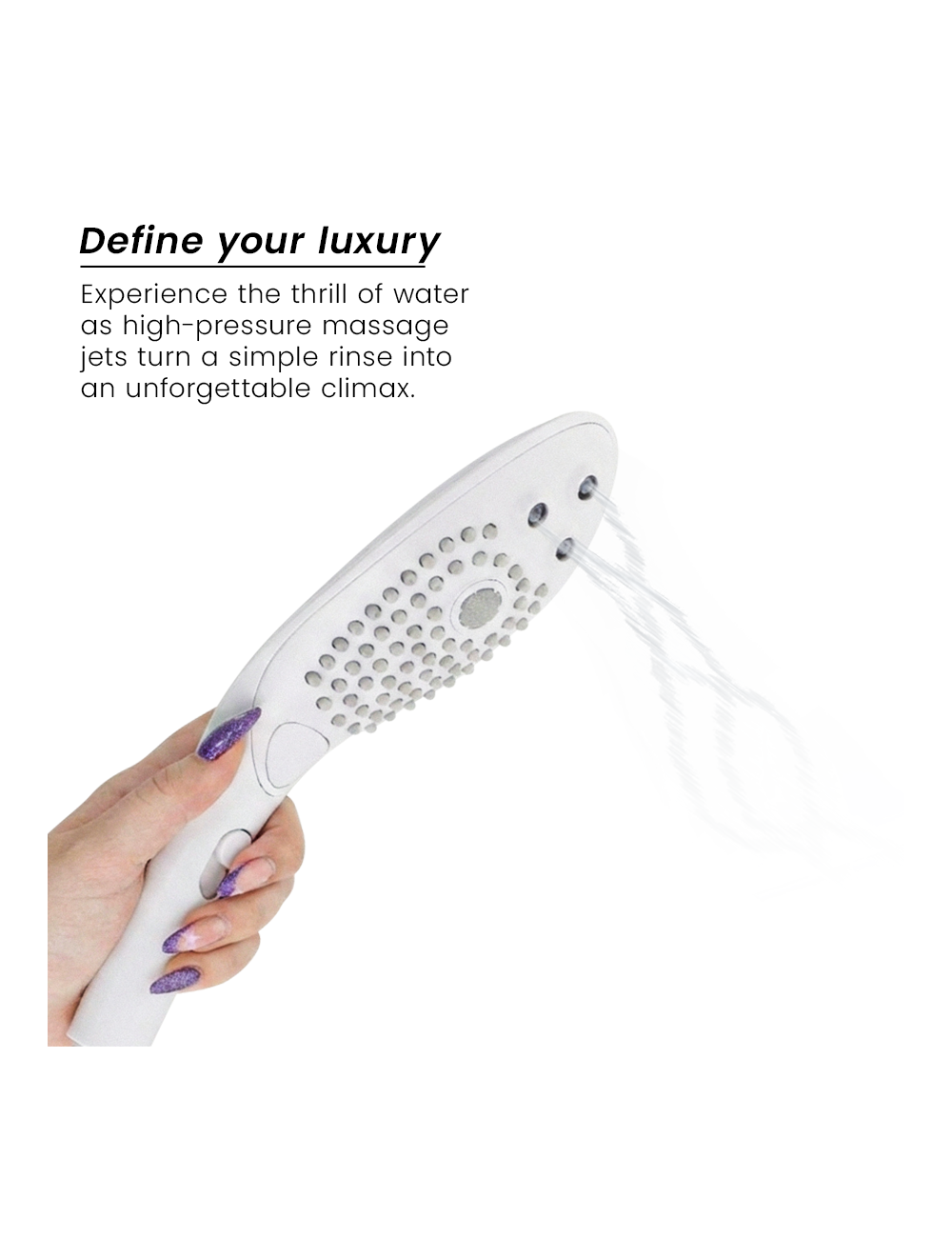 WOMANIZER - WAVE CLITORAL STIMULATING SHOWER HEAD WHITE