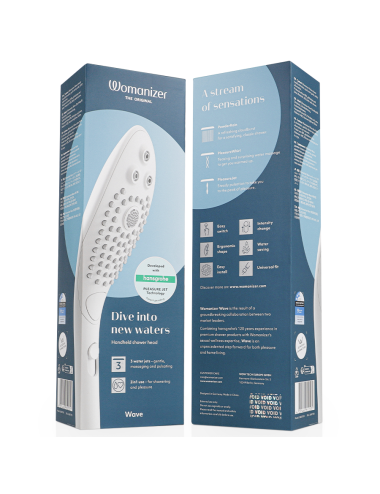 WOMANIZER - WAVE CLITORAL STIMULATING SHOWER HEAD WHITE