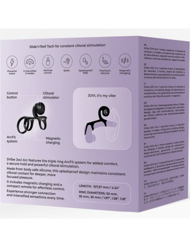 SNAIL VIBE - JOVI ARC COUPLE RING REMOTE CONTROL BLACK