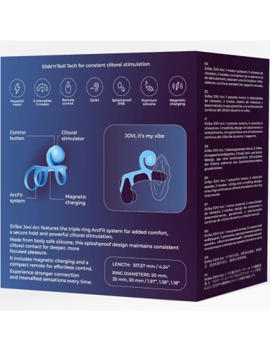 SNAIL VIBE - JOVI ARC COUPLE RING REMOTE CONTROL BLUE