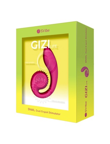 SNAIL VIBE - GIZI LITE DUAL G-SPOT & CLITORAL PINK VIBRATOR