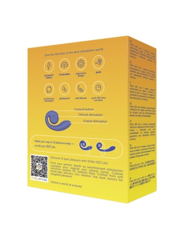 SNAIL VIBE - GIZI LITE DUAL G-SPOT & CLITORAL PURPLE VIBRATOR