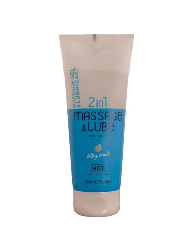 HOT - MASSAGE & GLIDE GEL 2IN1 SILKY TOUCH 200 ML