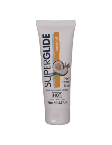HOT - SUPERGLIDE EDIBLE LUBRICANT WATERBASED COCONUT 75 ML