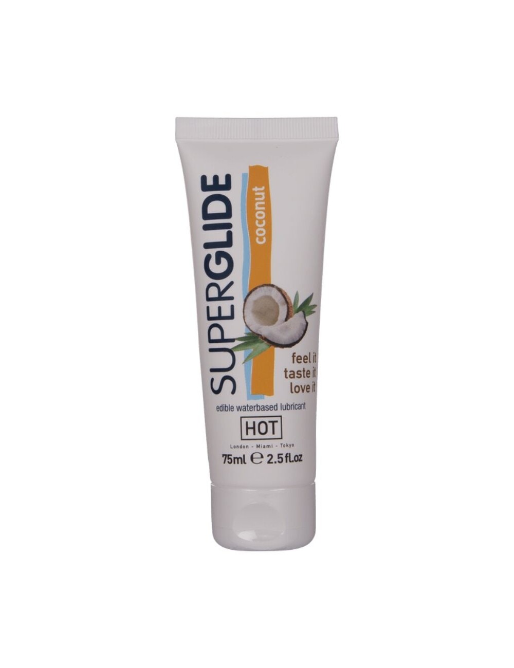 HOT - SUPERGLIDE EDIBLE LUBRICANT WATERBASED COCONUT 75 ML