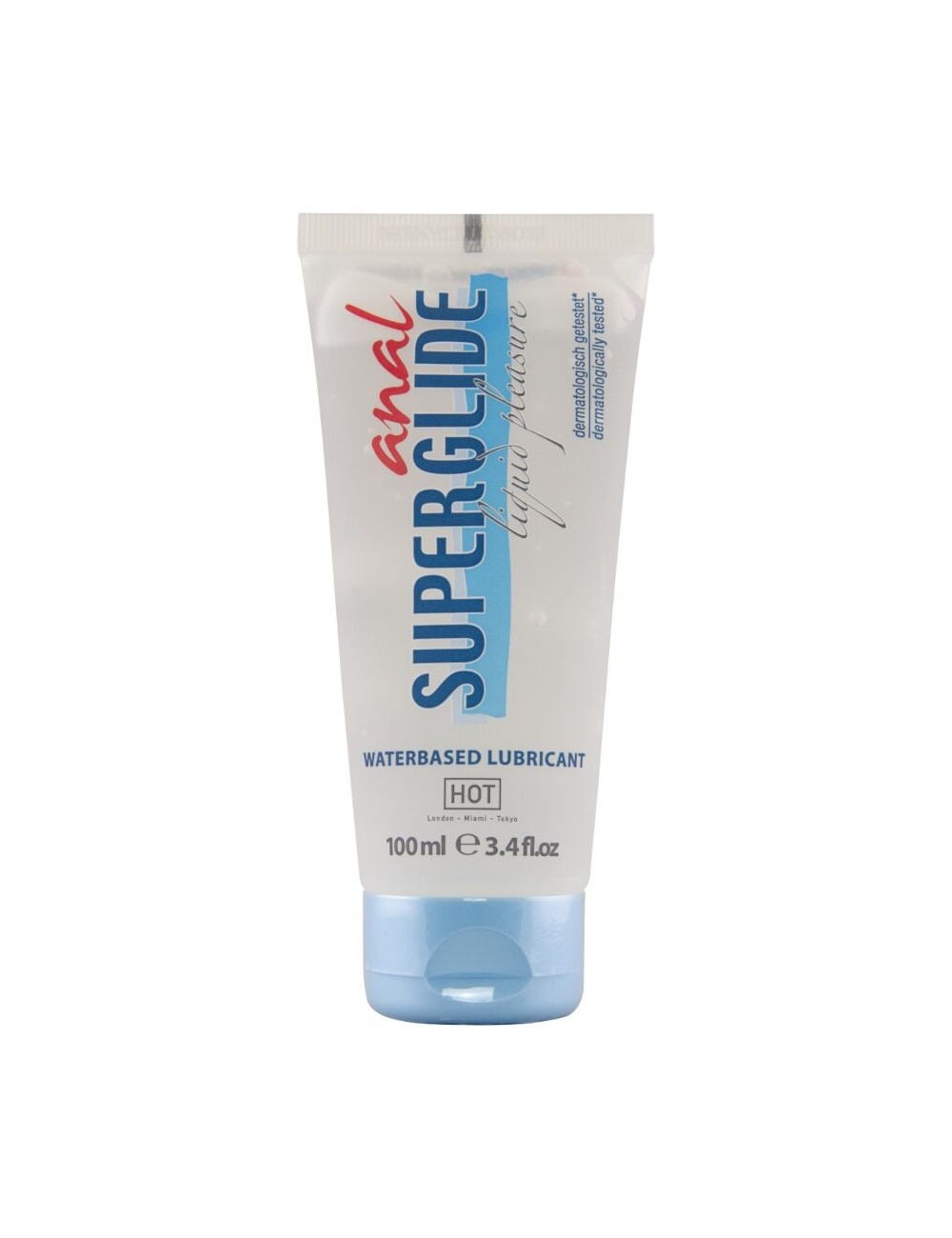 HOT - ANAL SUPERGLIDE LIQUID PLEASURE WATERBASED LUBRICANT 100 ML