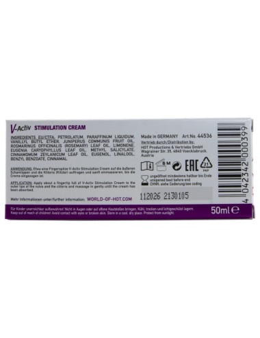 HOT - V-ACTIV STIMULATION CREAM FOR WOMEN 50 ML