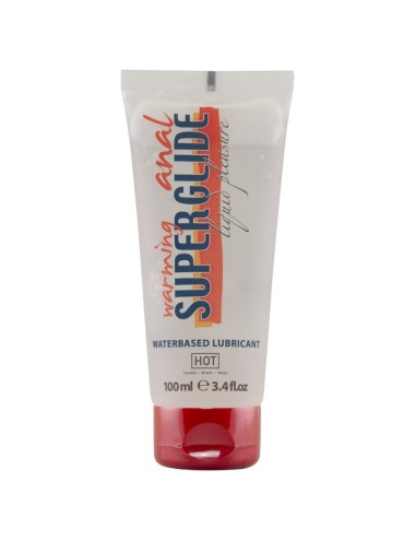 HOT - ANAL SUPERGLIDE WARMING LIQUID PLEASURE WATERBASED LUBRICANT 100 ML