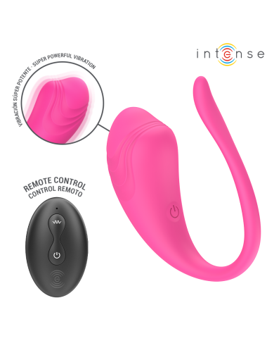 INTENSE - OLIVIA PINK VIBRATING EGG WITH REMOTE CONTROL