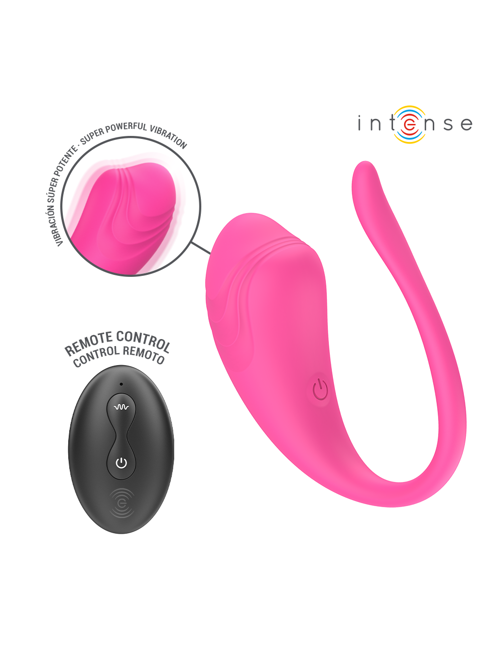 INTENSE - OLIVIA PINK VIBRATING EGG WITH REMOTE CONTROL