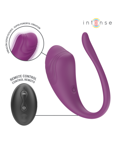 INTENSE - OLIVIA PURPLE VIBRATING EGG WITH REMOTE CONTROL
